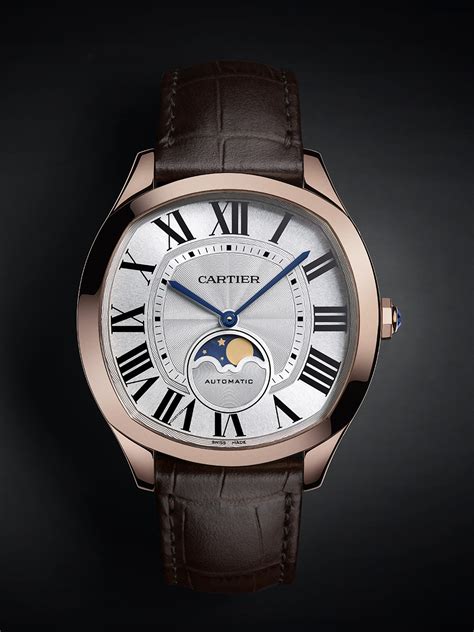 cartier moonphase watch|Drive de Cartier Moon Phases watch.